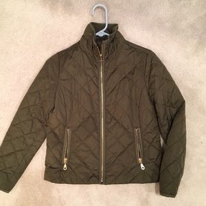 Olive Quilted Jacket